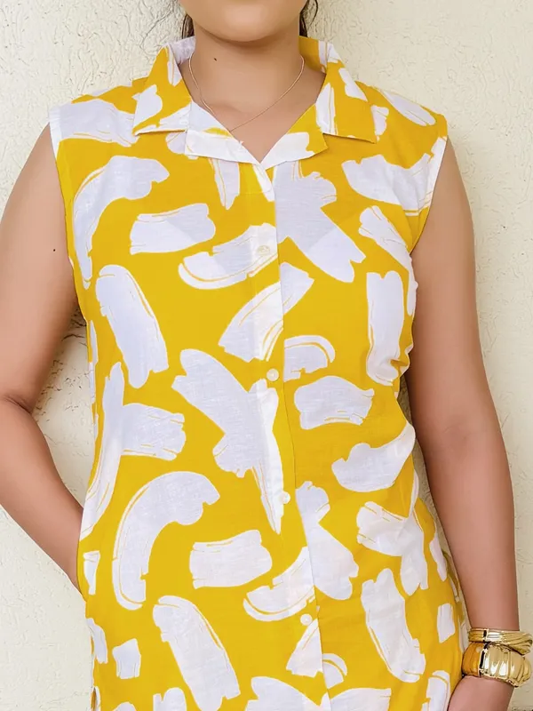 Golden_Hour_Co_Ord_Set_Yellow_Slub_Cotton